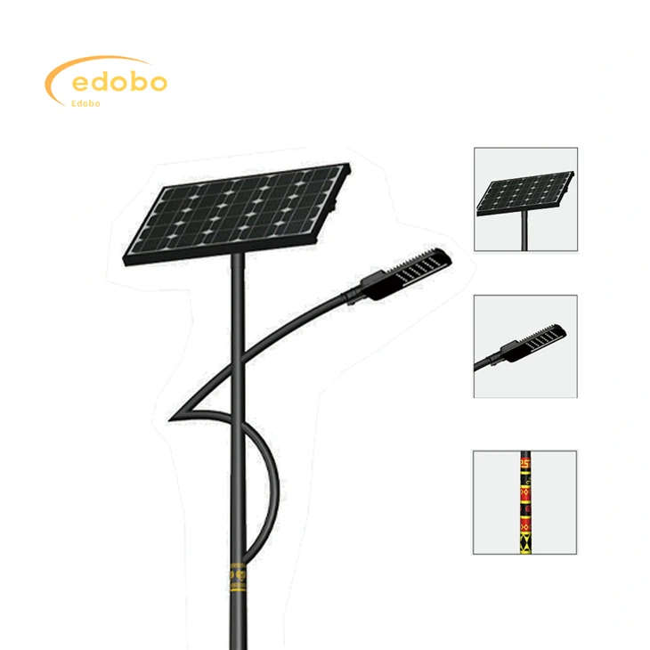 আউটডোর 80w/100w/120w স্প্লিট সোলার স্ট্রিট লাইট