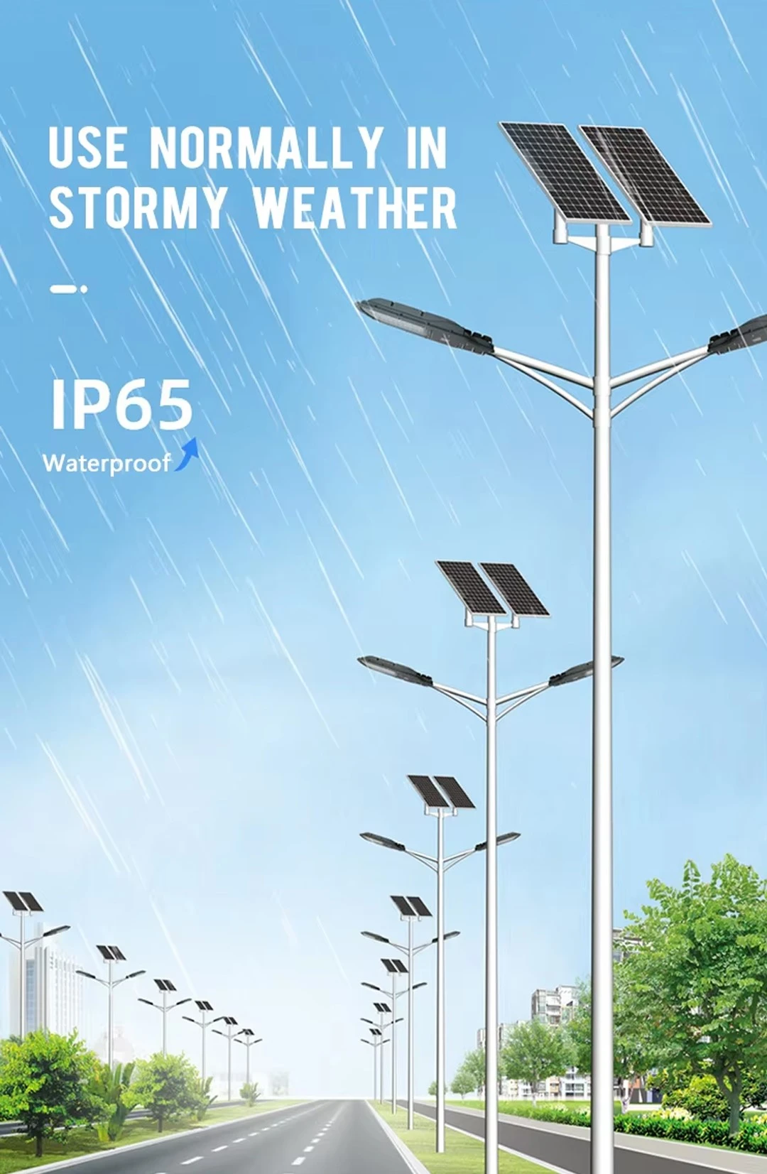 Waterproof solar street lights Waterproof solar street lights