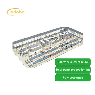 সৌর প্যানেলের 100MW 300MW উত্পাদন লাইন